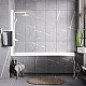 Купить Шторка на ванну WasserKRAFT Leine 80 35P01-80W профиль Белый матовый стекло прозрачное в магазине сантехники Santeh-Crystal.ru