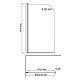 Купить Шторка на ванну WasserKRAFT Leine 80 35P01-80W профиль Белый матовый стекло прозрачное в магазине сантехники Santeh-Crystal.ru