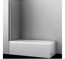 Шторка на ванну WasserKRAFT Leine 80 35P01-80 профиль Хром стекло прозрачное