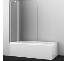 Шторка на ванну WasserKRAFT Leine 110 35P02-110 профиль Хром стекло прозрачное