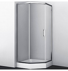 Душевой уголок WasserKRAFT Naab 100x100 86S38 профиль Хром стекло прозрачное
