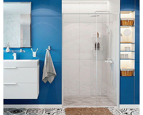 Заказать Душевой уголок WasserKRAFT Rhin 100x100 44S19 профиль Белый стекло прозрачное в магазине сантехники Santeh-Crystal.ru