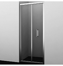 Душевая дверь WasserKRAFT Weser 100 78F12 профиль Хром стекло прозрачное