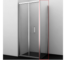 Душевая стенка WasserKRAFT Weser 90 78F03-RP90 профиль Хром стекло прозрачное