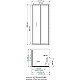 Заказать Душевая стенка WasserKRAFT Weser 90 78F03-RP90 профиль Хром стекло прозрачное в магазине сантехники Santeh-Crystal.ru