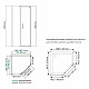 Купить Душевой уголок WasserKRAFT Wiese 90x90 84P11 профиль Черный матовый стекло прозрачное в магазине сантехники Santeh-Crystal.ru