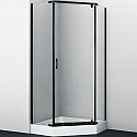 Душевой уголок WasserKRAFT Wiese 90x90 84P11 профиль Черный матовый стекло прозрачное Душевой уголок WasserKRAFT Wiese 90x90 84P11 профиль Черный матовый стекло прозрачное