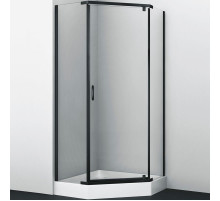 Душевой уголок WasserKRAFT Wiese 90x90 84P11 профиль Черный матовый стекло прозрачное