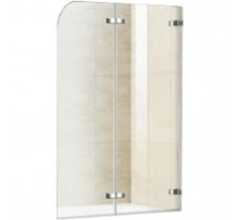 Шторка на ванну WeltWasser WW100 ZD2 90 10000003477 профиль Хром стекло прозрачное