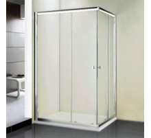 Душевой уголок WeltWasser WW200 QS22 100x80 10000001229 профиль Хром стекло прозрачное