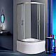Купить Душевой уголок WeltWasser WW500 С 90х90 10000004083 профиль Хром матовый стекло прозрачное в магазине сантехники Santeh-Crystal.ru