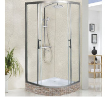Душевой уголок WeltWasser WW500 С 90х90 10000004084 профиль Хром матовый стекло прозрачное