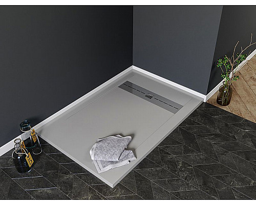 Заказать Душевой поддон из искусственного камня Aquanet Delight 140x90 258885 Серый в магазине сантехники Santeh-Crystal.ru