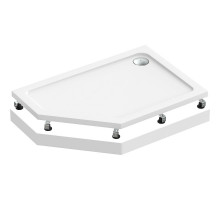 Акриловый поддон для душа Bas Пента 120х80 L ПН00064 Белый