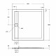 Акриловый поддон для душа BelBagno Due 100x100 TRAY-BB-DUE-A-100-4-W0 Белый