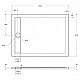 Акриловый поддон для душа BelBagno Due 120x90 TRAY-BB-DUE-AH-120/90-4-W0 Белый