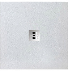Душевой поддон из искусственного камня BelBagno Uno 80x80 TRAY-MR-UNO-A-80-35-W-CR Белый