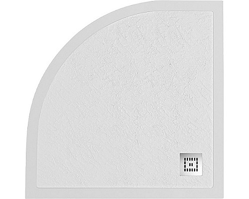 Душевой поддон из искусственного камня BelBagno Uno 80x80 TRAY-MR-UNO-R-80-550-35-W-CR Белый