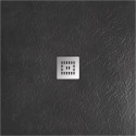 Душевой поддон из искусственного камня BelBagno Uno 90x90 TRAY-MR-UNO-A-90-35-NERO-CR Черный матовый