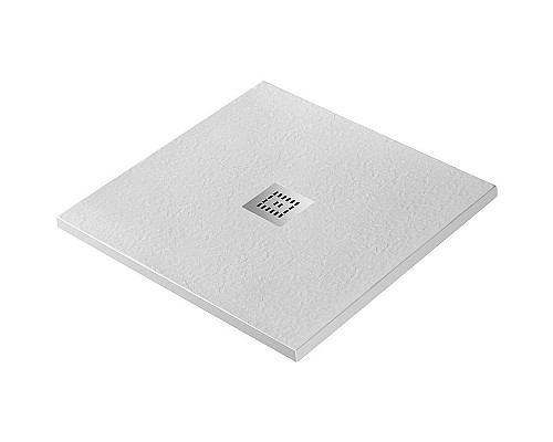Душевой поддон из искусственного камня BelBagno Uno 90x90 TRAY-MR-UNO-A-90-35-W-CR Белый