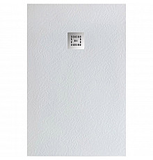 Душевой поддон из искусственного камня BelBagno Uno 100x80 TRAY-MR-UNO-AH-100/80-35-W-CR Белый