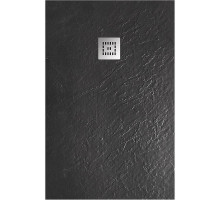 Душевой поддон из искусственного камня BelBagno Uno 120x80 TRAY-MR-UNO-AH-120/80-35-NERO-CR Черный матовый