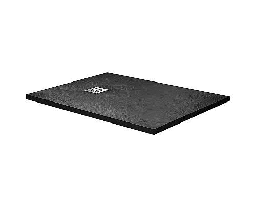 Душевой поддон из искусственного камня BelBagno Uno 120x80 TRAY-MR-UNO-AH-120/80-35-NERO-CR Черный матовый