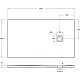 Душевой поддон из искусственного камня BelBagno Uno 140x80 TRAY-MR-UNO-AH-140/80-35-W-CR Белый