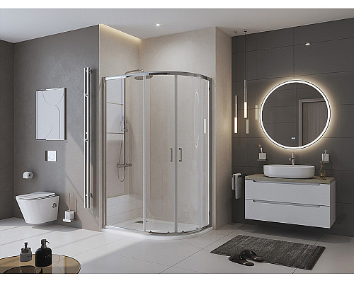 Душевой поддон из искусственного камня BelBagno Uno 120x90 L TRAY-MR-UNO-RH-120/90-550-35-W-L-CR Белый