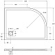 Душевой поддон из искусственного камня BelBagno Uno 120x90 R TRAY-MR-UNO-RH-120/90-550-35-W-R-CR Белый