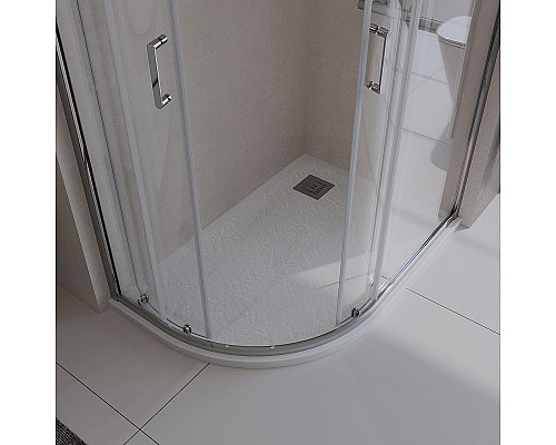 Душевой поддон из искусственного камня BelBagno Uno 120x80 R TRAY-MR-UNO-RH-120/80-550-35-W-R-CR Белый