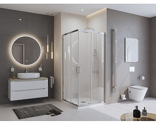 Душевой поддон из искусственного камня BelBagno Uno 80x80 TRAY-MR-UNO-A-80-35-W Белый