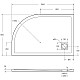 Душевой поддон из искусственного камня BelBagno Uno 120x80 L TRAY-MR-UNO-RH-120/80-550-35-W-L Белый
