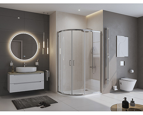 Душевой поддон из искусственного камня BelBagno Uno 120x80 R TRAY-MR-UNO-RH-120/80-550-35-W-R Белый