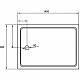 Приобрести Акриловый поддон для душа Cezares Tray A 140x90 TRAY-A-AH-140/90-15-W Белый в магазине сантехники Santeh-Crystal.ru