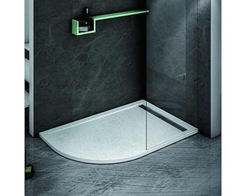 Приобрести Душевой поддон из искусственного камня Cezares Tray AS 120x90 R TRAY-AS-RH-120/90-550-30-W-R Белый в магазине сантехники Santeh-Crystal.ru