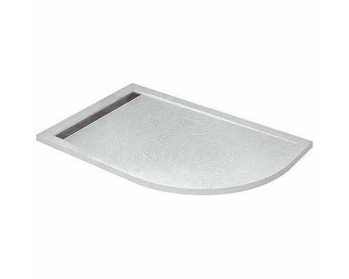 Заказать Душевой поддон из искусственного камня Cezares Tray AS 120x90 L TRAY-AS-RH-120/90-550-30-W-L Белый в магазине сантехники Santeh-Crystal.ru
