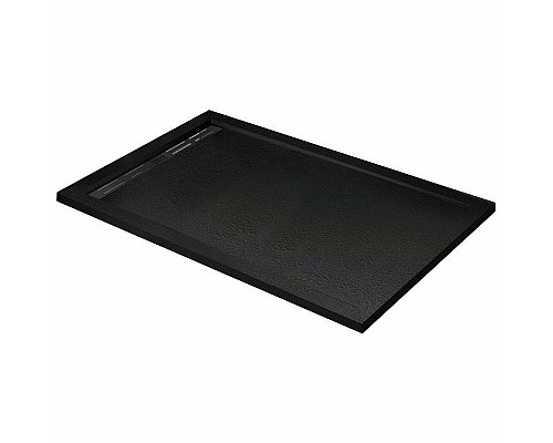 Купить Душевой поддон из искусственного камня Cezares Tray AS 120х90 TRAY-AS-AH-120/90-30-NERO Черный матовый в магазине сантехники Santeh-Crystal.ru