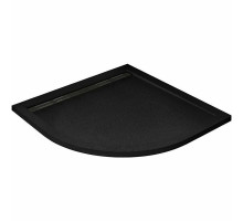 Душевой поддон из искусственного камня Cezares Tray AS 90х90 TRAY-AS-R-90-30-NERO Черный матовый