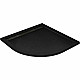 Купить Душевой поддон из искусственного камня Cezares Tray AS 90х90 TRAY-AS-R-90-30-NERO Черный матовый в магазине сантехники Santeh-Crystal.ru