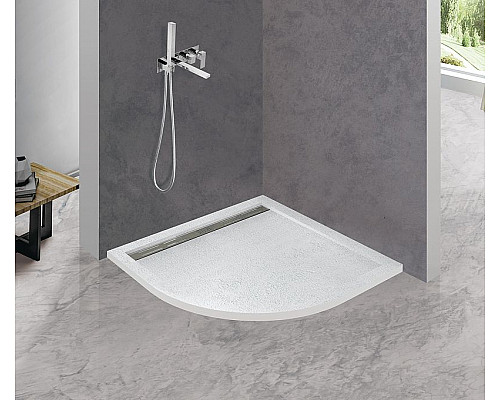 Заказать Душевой поддон из искусственного камня Cezares Tray AS 80x80 TRAY-AS-R-80-30-W Белый в магазине сантехники Santeh-Crystal.ru