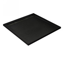 Душевой поддон из искусственного камня Cezares Tray AS 100х100 TRAY-AS-A-100-30-NERO Черный матовый