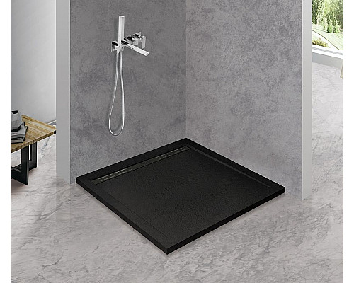 Santeh-Crystal.ru: Душевой поддон из искусственного камня Cezares Tray AS 100х100 TRAY-AS-A-100-30-NERO Черный матовый Заказать Душевой поддон из искусственного камня Cezares Tray AS 100х100 TRAY-AS-A-100-30-NERO Черный матовый в магазине сантехники Santeh-Crystal.ru