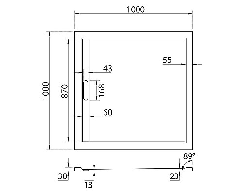Santeh-Crystal.ru: Душевой поддон из искусственного камня Cezares Tray AS 100х100 TRAY-AS-A-100-30-NERO Черный матовый Заказать Душевой поддон из искусственного камня Cezares Tray AS 100х100 TRAY-AS-A-100-30-NERO Черный матовый в магазине сантехники Santeh-Crystal.ru