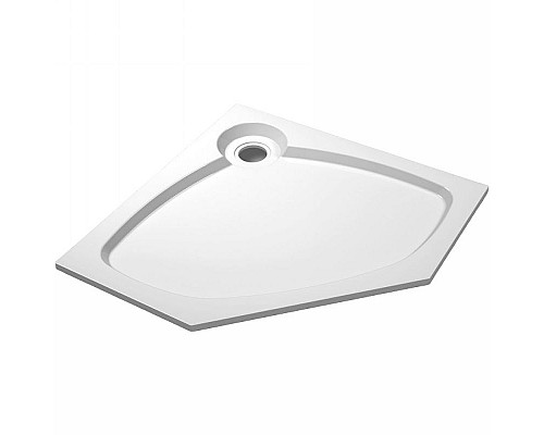 Купить Душевой поддон из искусственного камня Cezares Tray S 100х100 TRAY-S-P-100-56-W Белый в магазине сантехники Santeh-Crystal.ru
