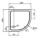 Приобрести Душевой поддон из стеклокомпозита Cezares Tray SMC 100x100 TRAY-M-R-100-550-35-W Белый в магазине сантехники Santeh-Crystal.ru