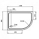 Заказать Душевой поддон из стеклокомпозита Cezares Tray SMC 120x90 L TRAY-M-RH-120/90-550-35-W-L Белый в магазине сантехники Santeh-Crystal.ru