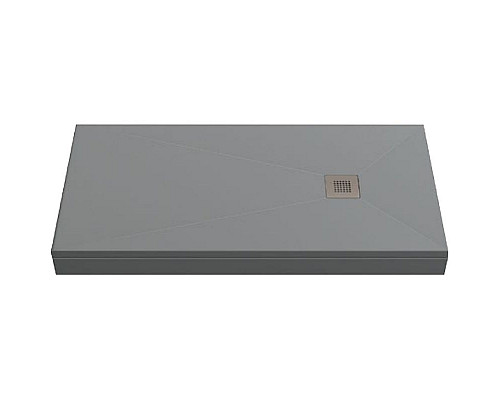 Заказать Душевой поддон из искусственного камня Creto Ares 120x80 1-0001 Серый в магазине сантехники Santeh-Crystal.ru