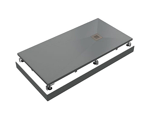 Заказать Душевой поддон из искусственного камня Creto Ares 120x80 1-0001 Серый в магазине сантехники Santeh-Crystal.ru