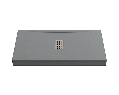 Купить Душевой поддон из искусственного камня Creto Etna 100x90 2-0008 Серый в магазине сантехники Santeh-Crystal.ru